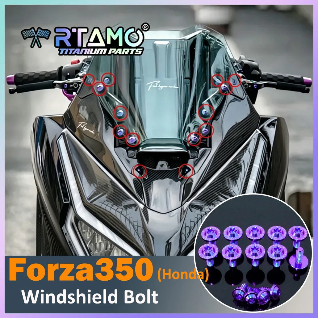 RTAMO Gr5 Ttanium Windshield Bolt for Honda Forza350