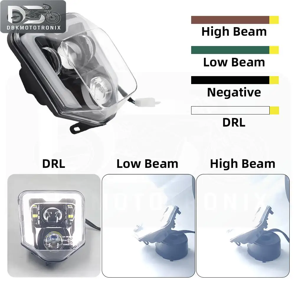 HI/Low Beam Motorcycle Head Lamp Headlight For Husqvarna FC FE FX TC TE TX 125 250 300 350 450 FE250 2020 2021 2002