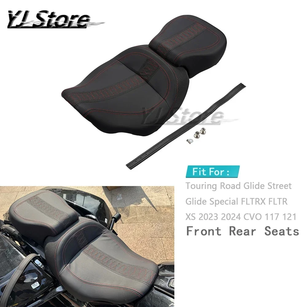 

Fit For Harley Touring Road Glide Street Glide Special FLTRX 2023 2024 CVO 117 121 Motorcycle Driver Passenger Front Rear Seats