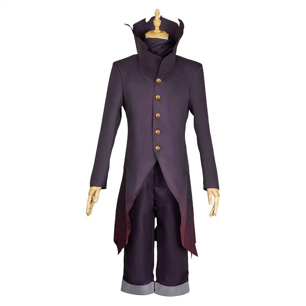 Anime Dandadan Ken Takakura Cosplay Costume Wig Mask Uniform Men Coat Pants Male Outfits Halloween Carnival Party Suit