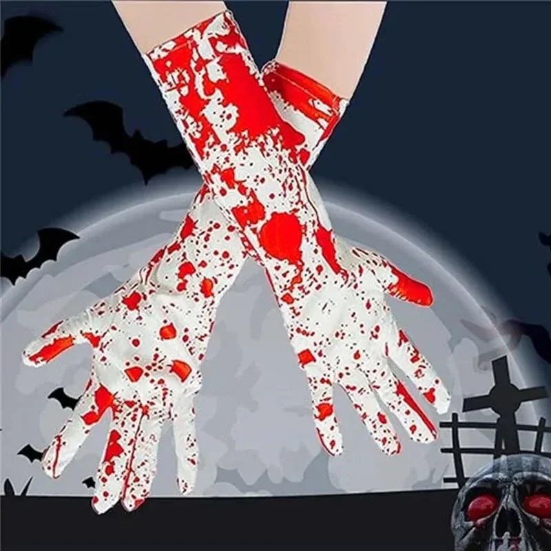 

Bloody Halloween Gloves Socks Set Scary Party Costume Creepy Props Haunted House Stage Cosplay Decoration Supplies
