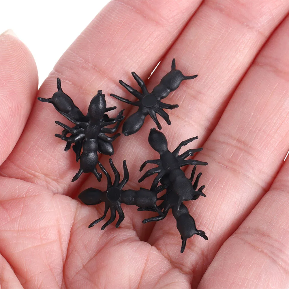 300Pcs Realistic Simulation Ants Durable PVC Fake Ants Garden Desktop Party Decoration Ant Models Insect Toys Fake Ant