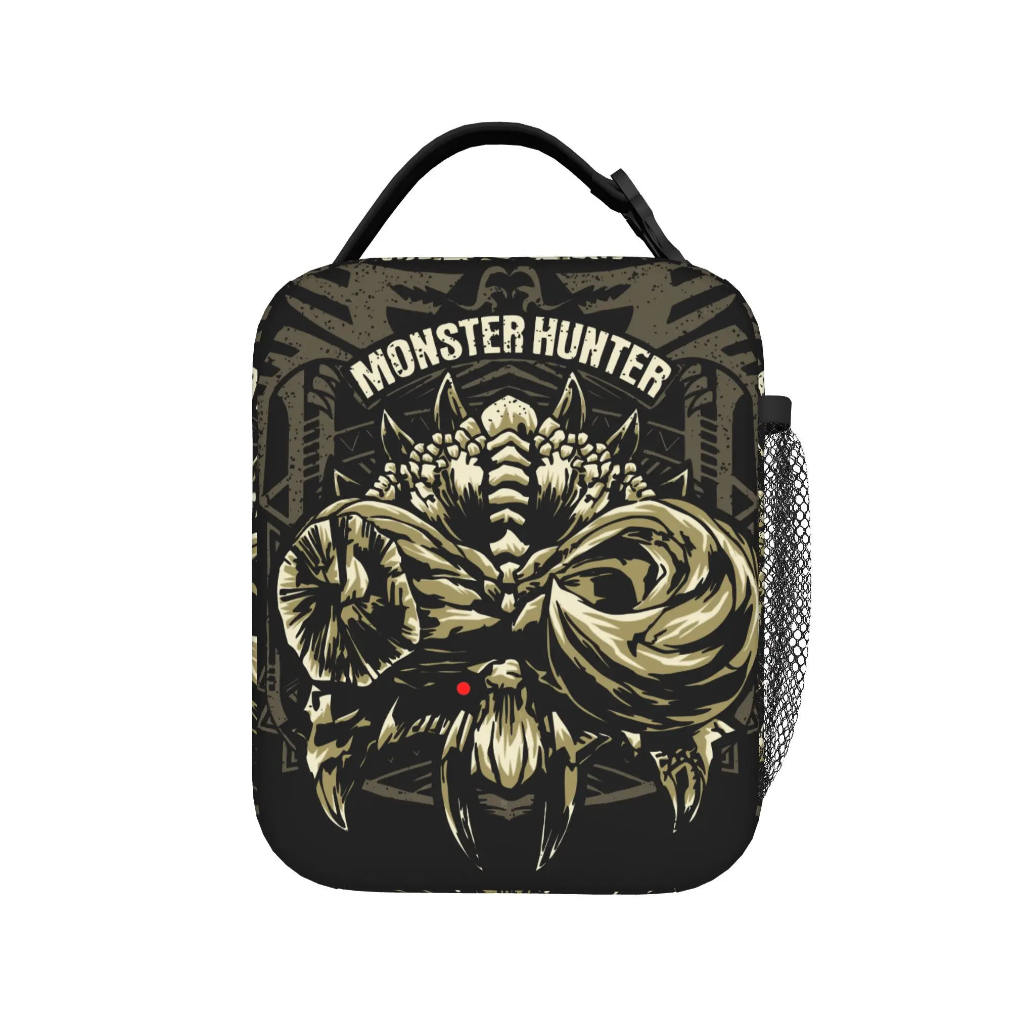 Diablos Monster Hunter World Insulated Lunch Bags Leakproof MHW Game Reusable Cooler Bag Tote Lunch Box College Men Women