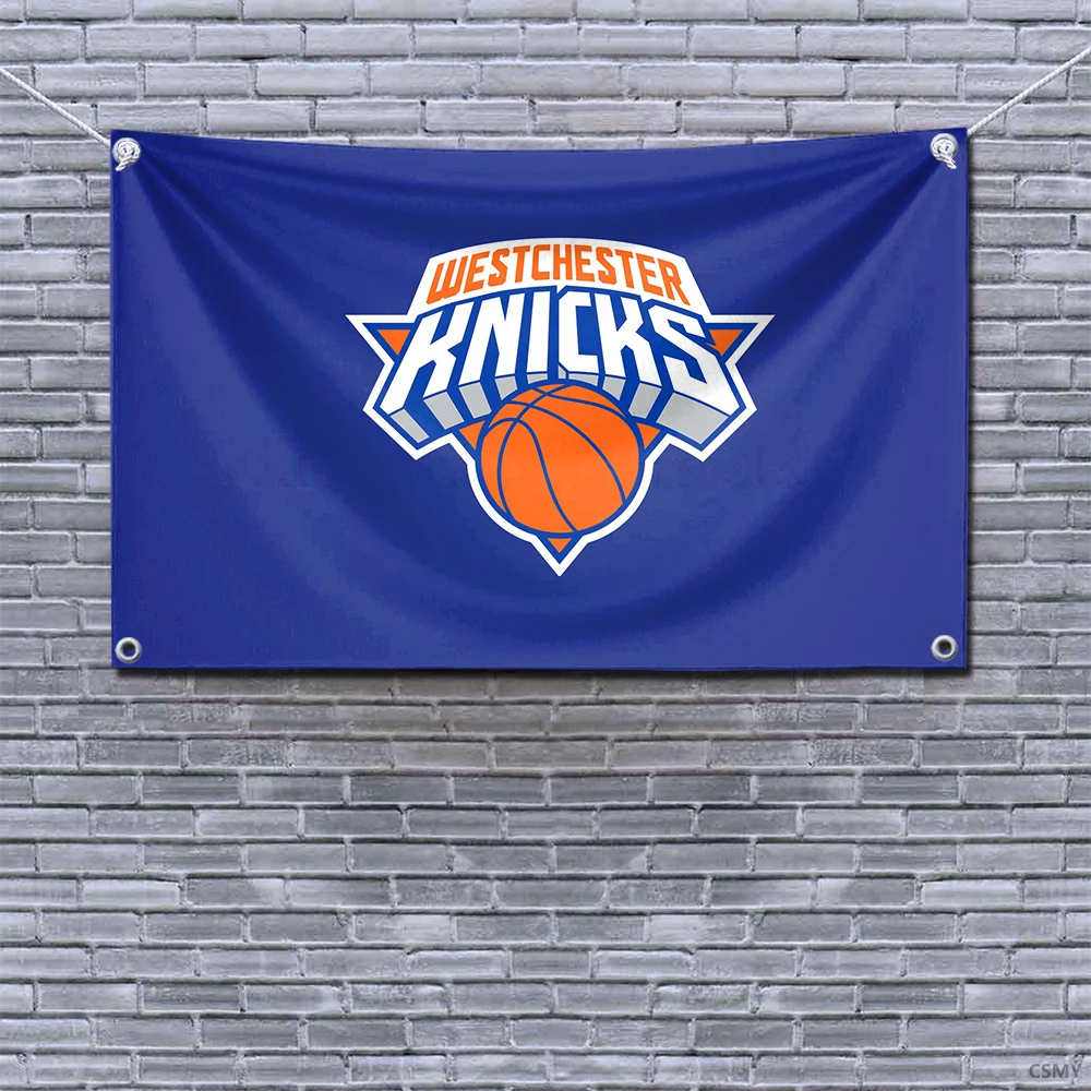 Westchester Knicks Flag Hanging Flags 90x150cm Banner for Room Garage Bar Wall Tapestry Rcing Flag Home Decoration Outdoor Decor