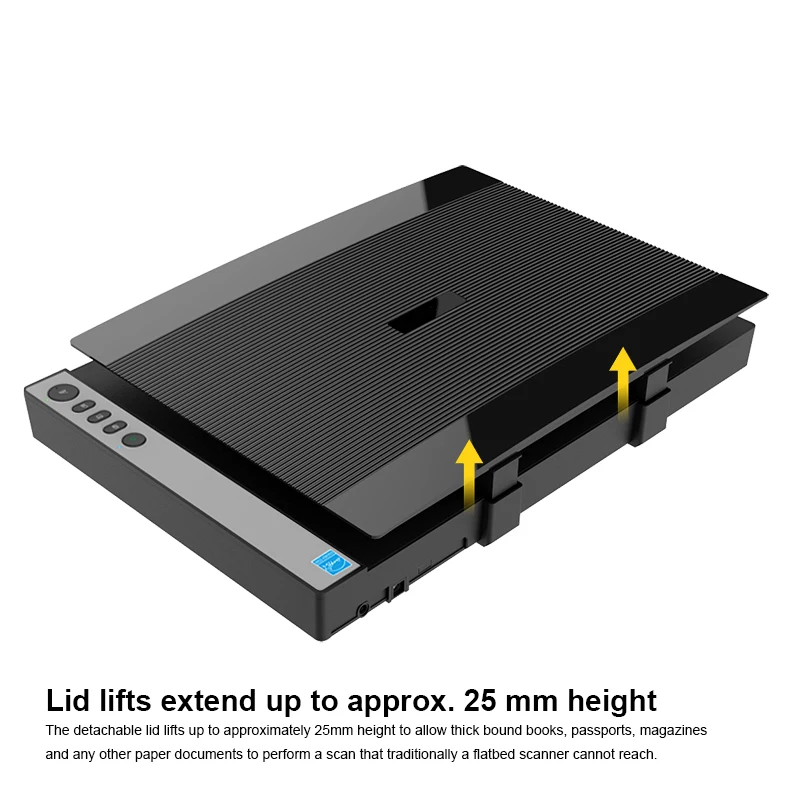 Ultra-Thin A3 Large-Format 1200dpi OCR Scanner with Convenient Operation Buttons Automatic Fast Scanning Warm-up USB Interface