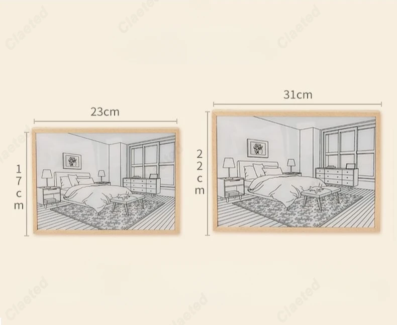 Cornice creativa per illuminazione a LED con luci Bar Caffetteria Camera da letto Studio Atmosfera Illuminazione decorativa