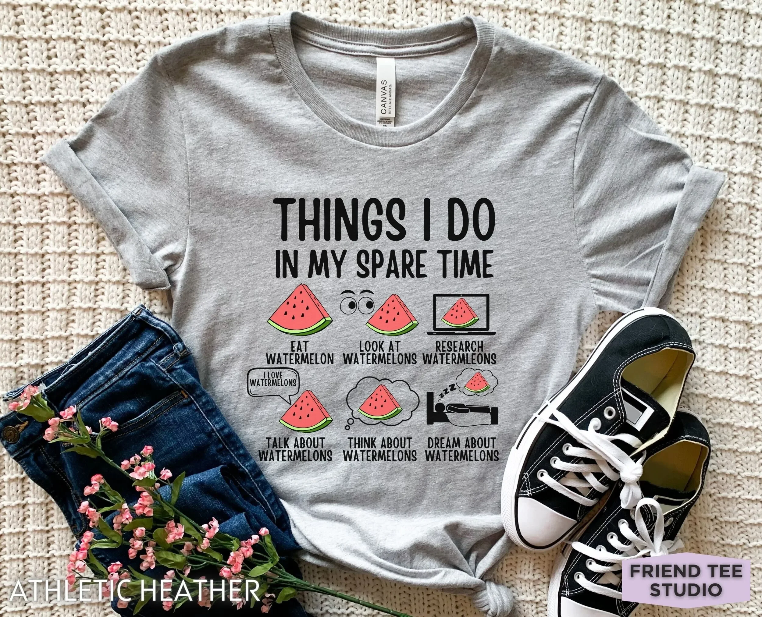 Watermelon T Shirt s Funny Girls Farmer Fruit For Her