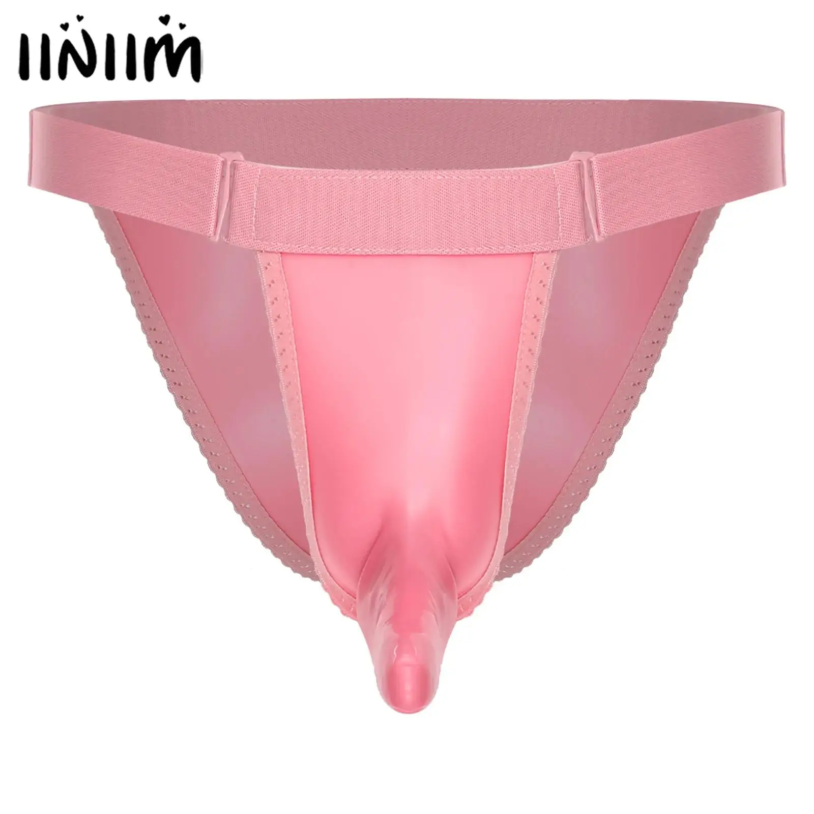 

Сексуальное мужское латексное белье: трусы-бикини, регулируемый чехол-пояс, низкая посадка, стринги, костюм для ночного клуба