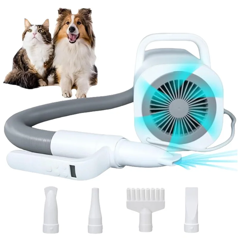 Salon Dog Grooming Blower Pet Dryer Puppy Air Drying High Velocity Electric with Handle Control Canine Beauty Clean Commercial