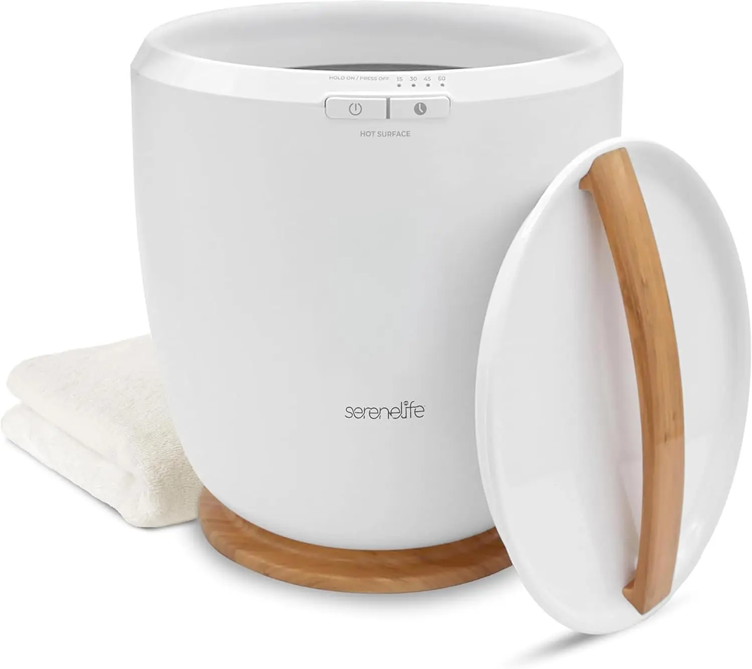 

Luxury Towel Warmer Bucket with Fragrance, Auto Shut Off, Fits Large Towels & Blankets for Spa Bathroom