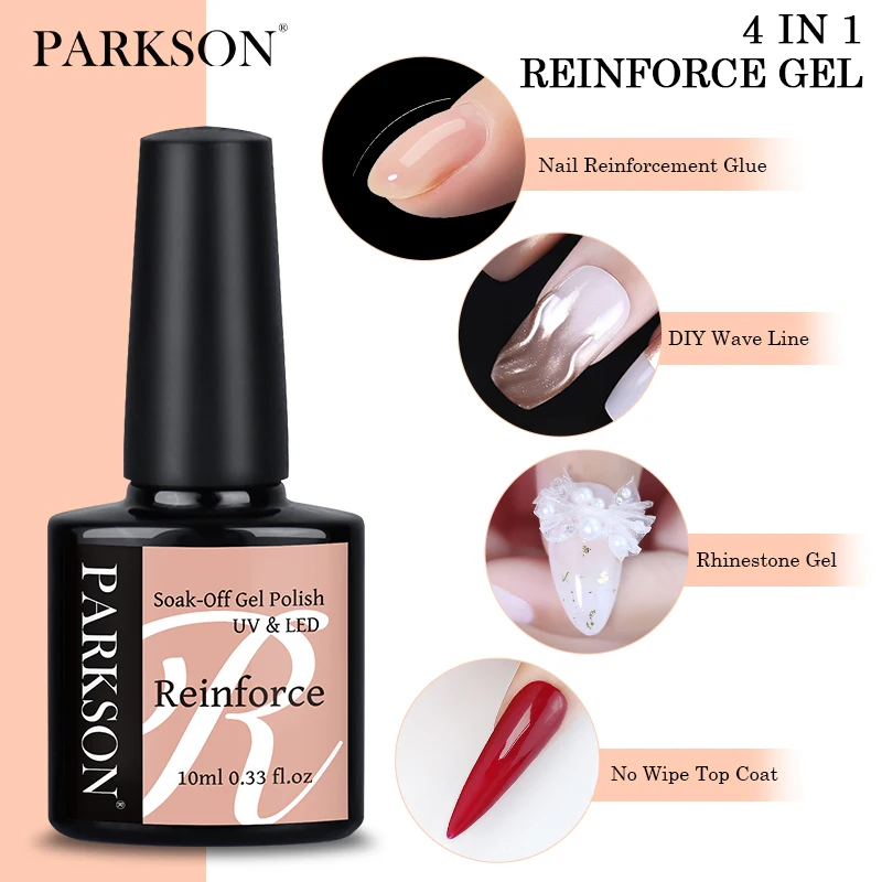 Parkson 1pc UV LED Nail Reinforcement Gel, Strong Stickiness