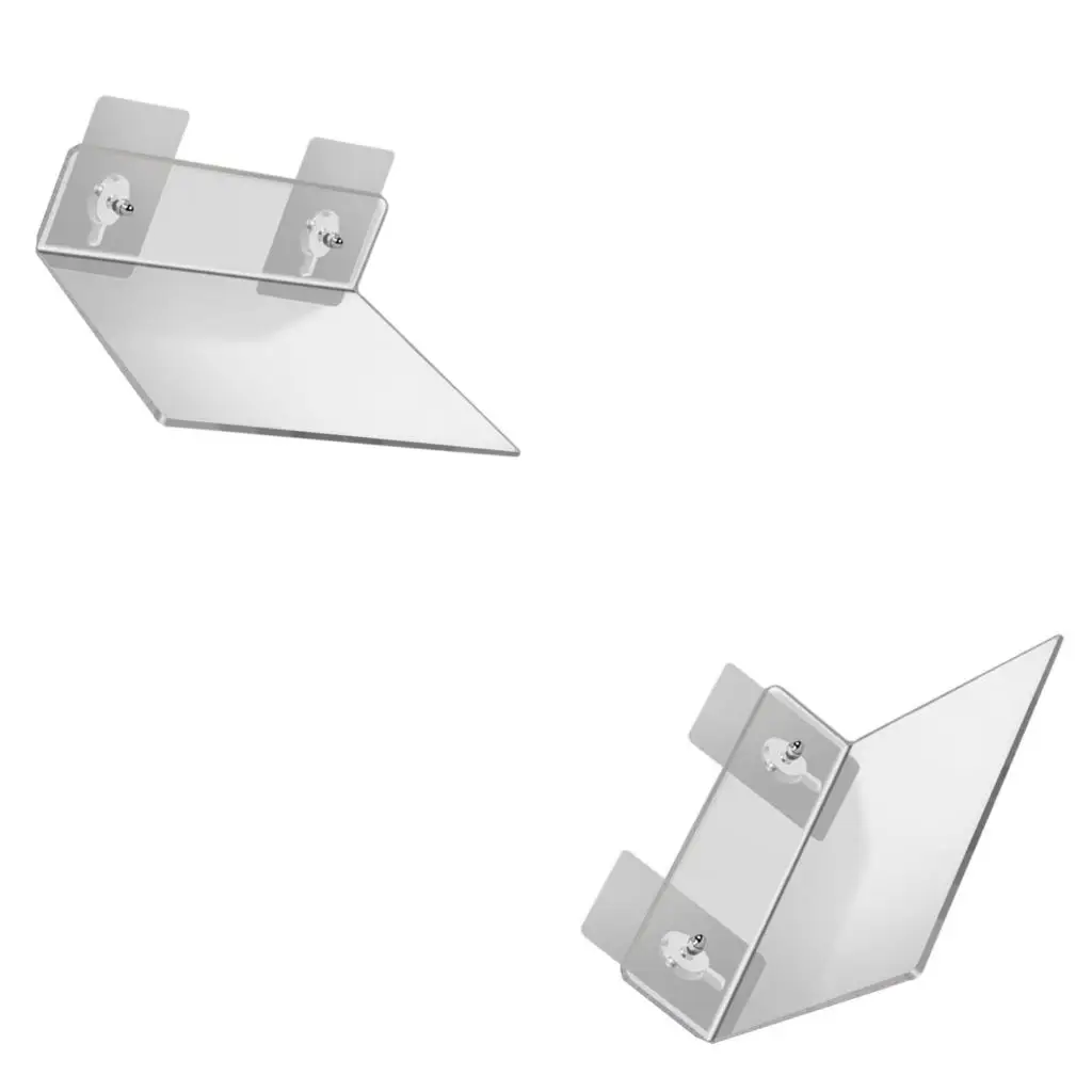  Storage Rack Floating Shelf Wall-mounted Acrylic Clear Floating Shelves Wall Shelf for Home Bathroom Bedroom Display