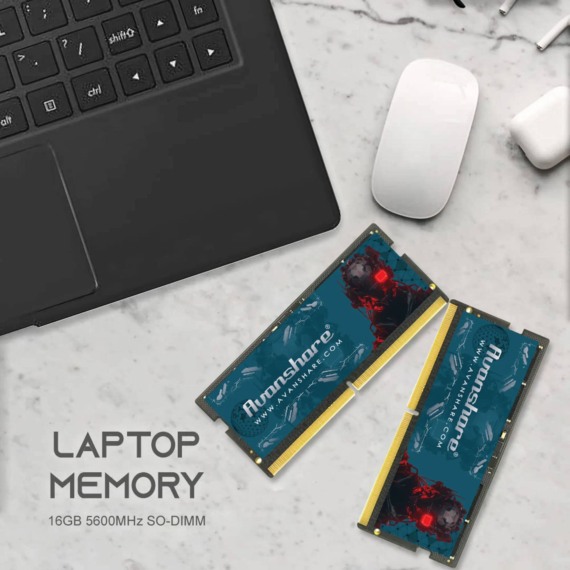 ذاكرة الوصول العشوائي للكمبيوتر المحمول Avanshare DDR5 8GB 16GB 32GB 5600MHz تدعم اللوحات الأم Intel AMD DDR5