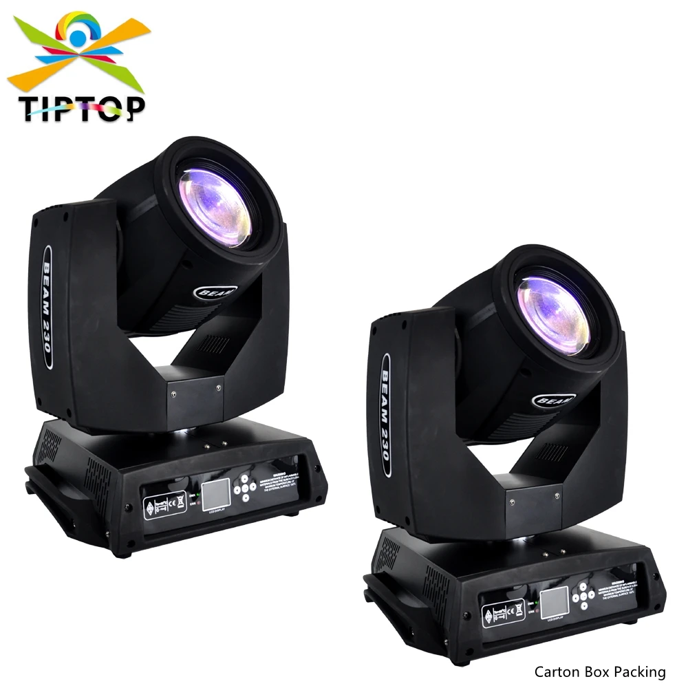 

Freeshipping 2 Units 230W Moving Head Sharpy Beam Light Black White Color Case with Hanging Quick Lock Clamp Japan Phoenix Bulb