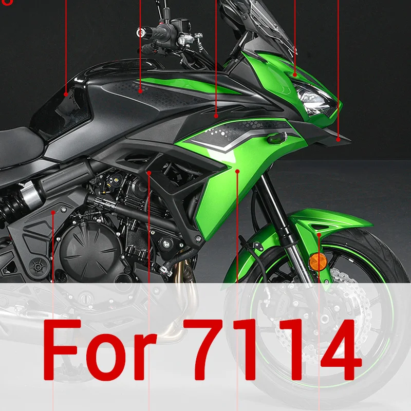 WOLFLINE Front Headlight Side Cover Fairing For Kawasaki Versys 650 KLE650 2022-2026 Motorcycle Head Side Cowl Protector