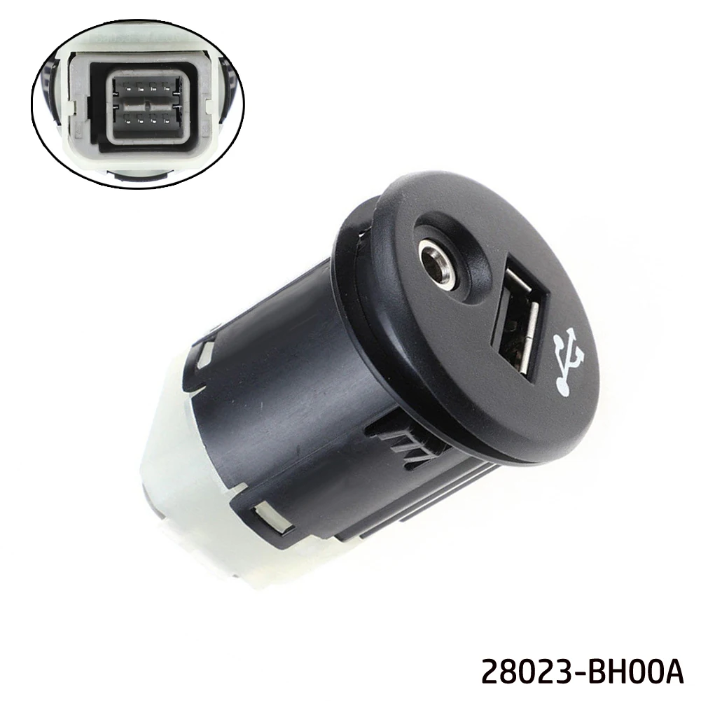 

Plastic USB AUX Port Adapter For Nissan Juke Qashqai XTrail Micra Note NV200 28023-BH00A Accessories For Vehicles