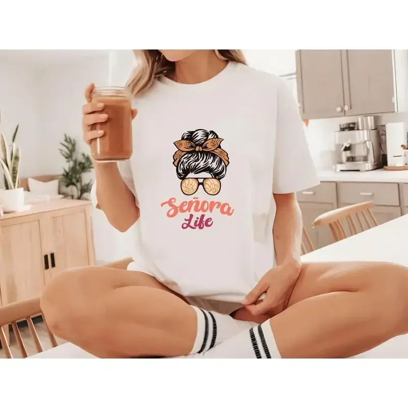 Senora Life t shirt Señora pan dulce conchas Latina funny spanglish