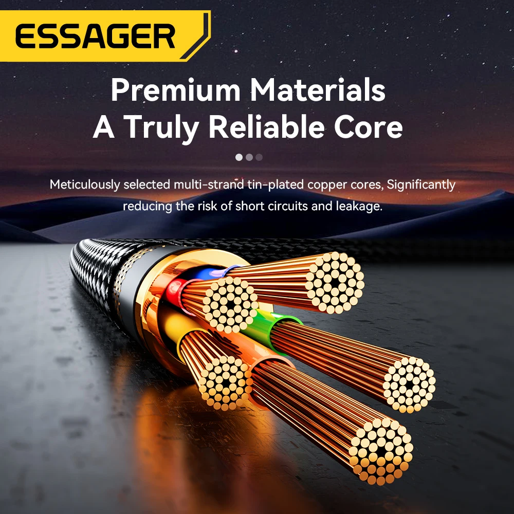 Essager Type C To Lighting Cable PD 29W Fast Charging Wire For iPhone 14 13 12 11 Pro Max Xs 8 Plus iPad Macbook Digital Display