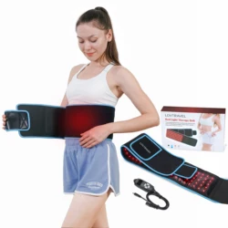 LOVTRAVEL105PCS LED Red Light Therapy Belt, Almofada de aquecimento infravermelho próximo, dispositivo portátil, wearable para corpo, 660nm e 850nm, 105pcs