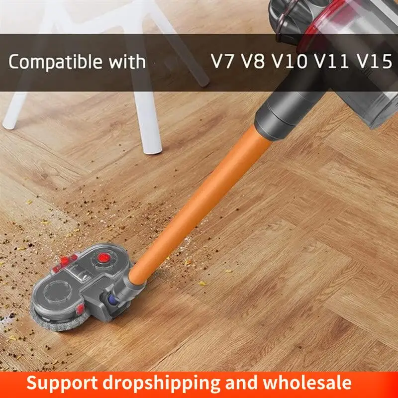AA86 For Dyson V15 V11 V10 V8 V7 Vacuum Cleaner Electric Mop Head Attachment With Detachable Water Tank 12 Reusable Mop Pads