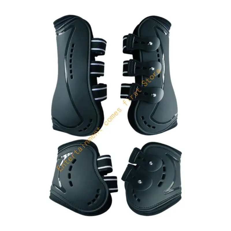 Cushioned Horse Leg Guards with Elastic Fasteners for Field Use 55KD