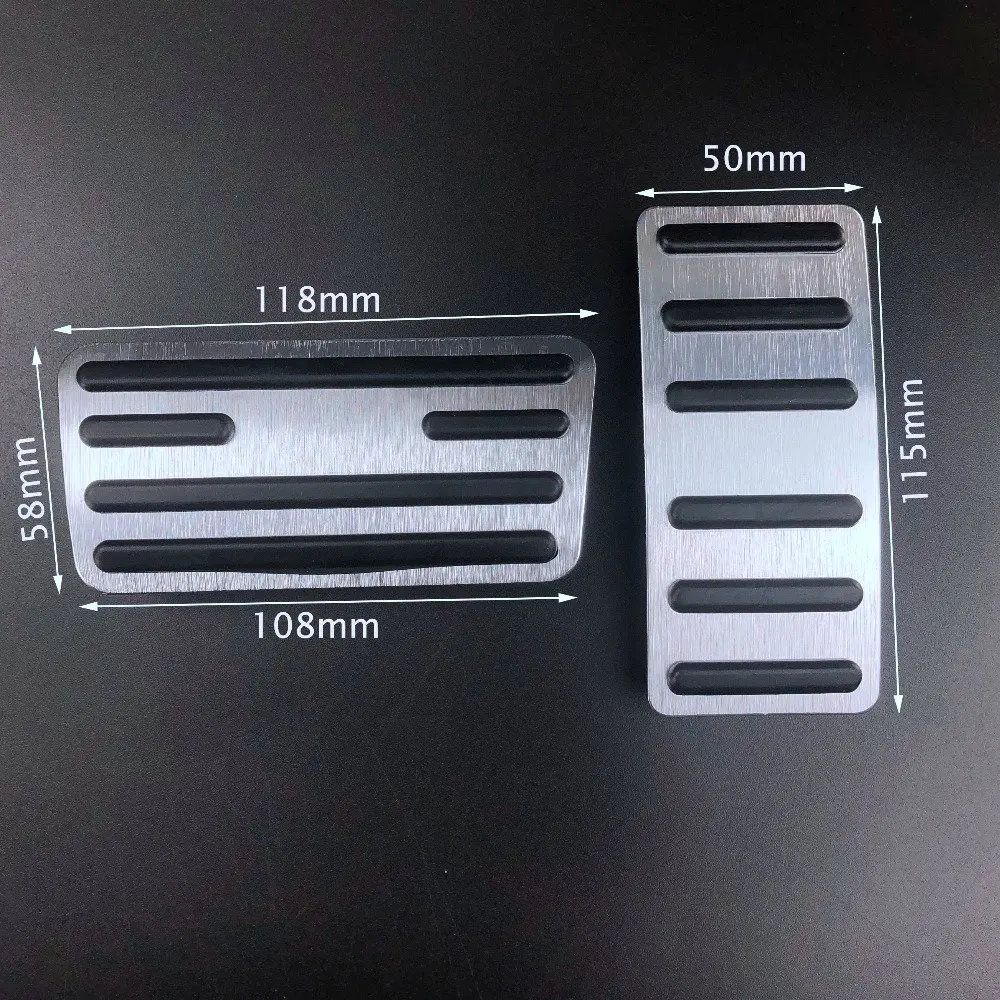 Eco-Friendly Aluminum Brake Accelerator Gas Pedal Cover For NISSAN NAVARA TERRA Xterra 2016+ Accessories, Anti Slip Foot Pedal P