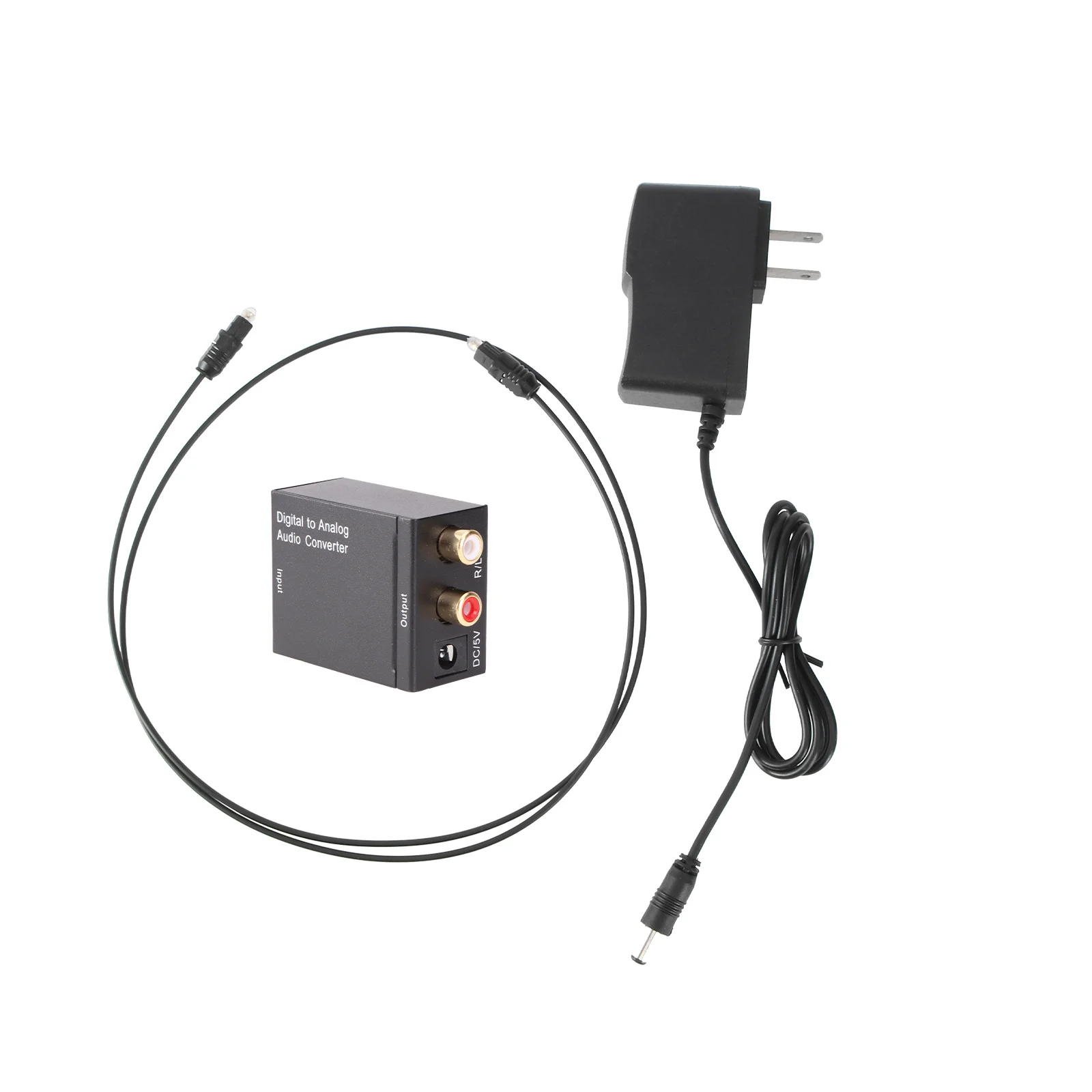 

Digital to Analog Optical Spdif Coaxial to Analog L R Audio Converter for Dvd Eu Plug Internet Box Optical