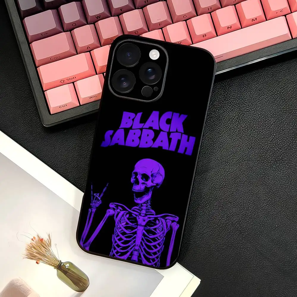 B-Black Sabbath Band Handyhülle für iPhone 16 15 14 13 12 11 PRO MAX PLUS Mini TPU Weiche bis hautfreundliche Abdeckung