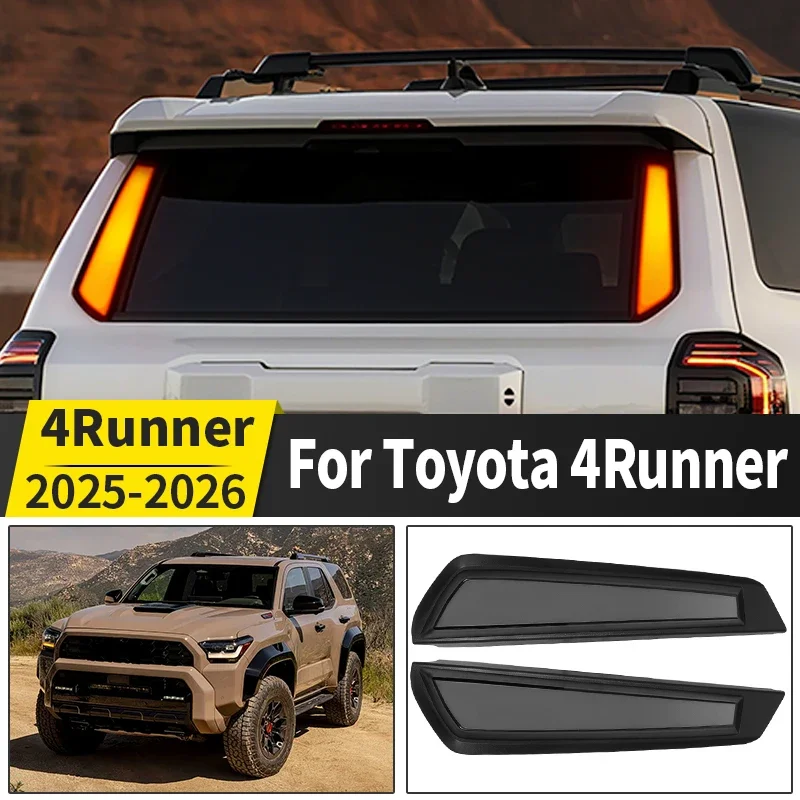 

For 2024-2026 Toyota 4runner Tailgate Car Window Two Side Lights Exterior Decoration Upgraded Accessories