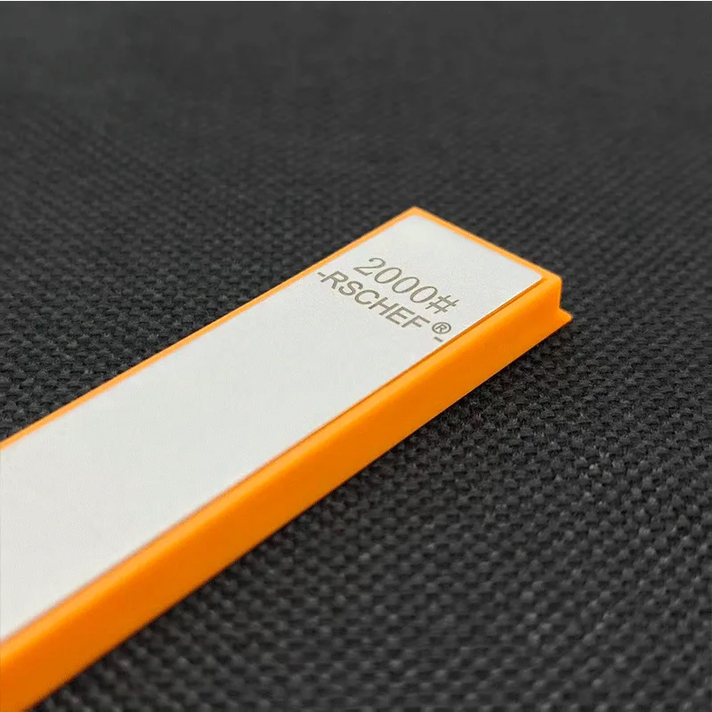 RSCHEF Orange Base Diamond Oil Whetstone 120#‑3000# Coarse‑Fine Kitchen Knife Honing Sharpening Stone Set