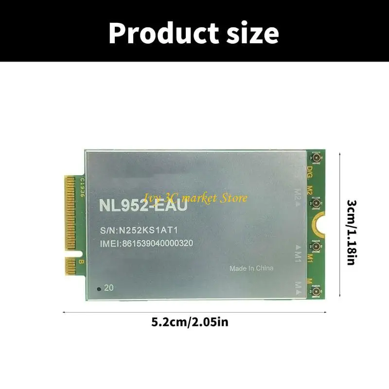 d7yc fast nl952-eau cat12 LTEネットワーキングモジュールM.2構造は600Mbps DLを提供します