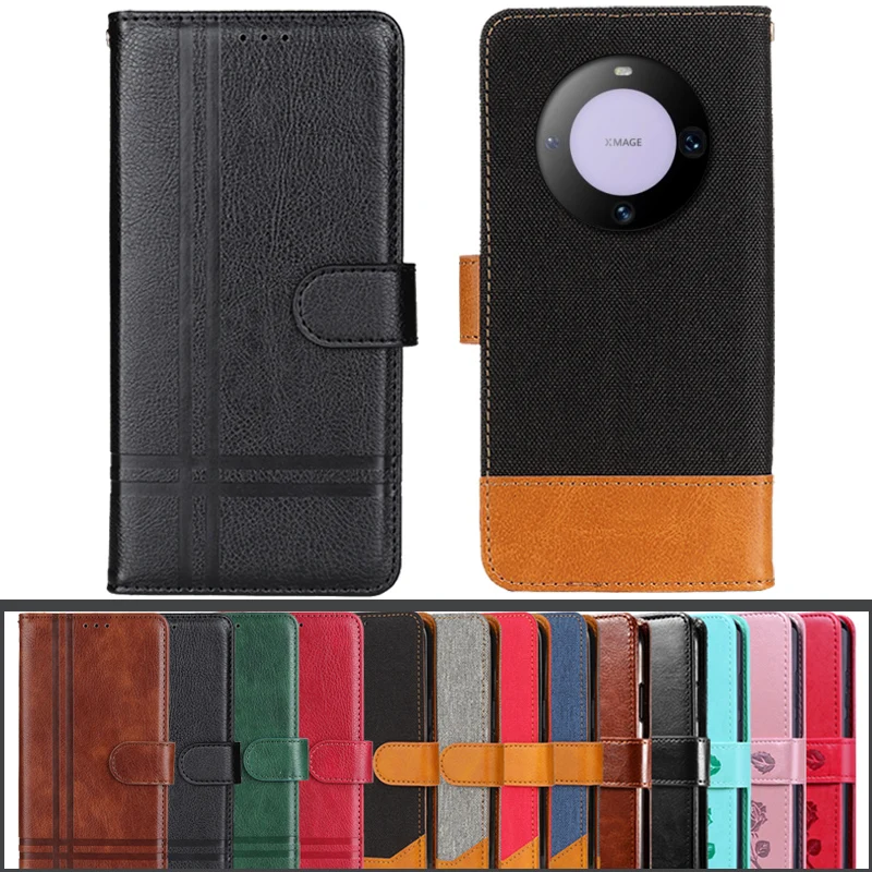 For Huawei Mate 60 Pro Case Wallet Leather Flip Cover For Mate 60Pro Mate60Pro ALN-AL00 ALN-AL80 Case Luxury Magnetic Cover