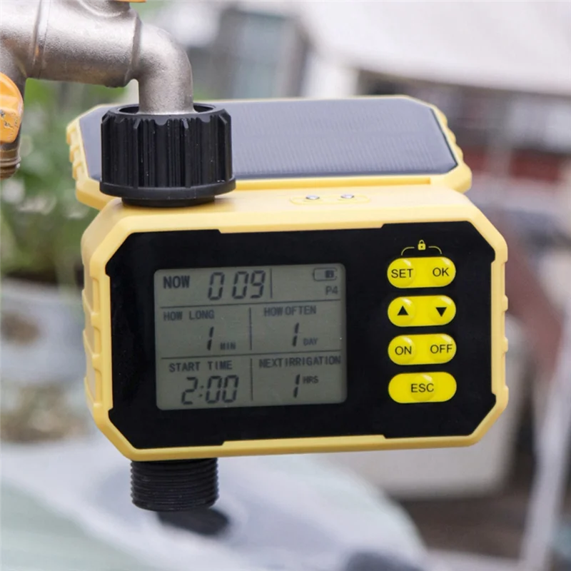 ABGN Контроллер солнечного орошения Умный садовый уличный кран, водяной клапан Садовый автоматический контроллер полива