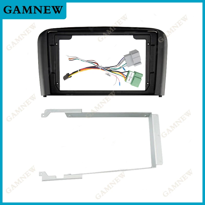 9 Inch Car Frame Fascia Adapter Canbus Box Android Radio Dash Panel Kit For Volvo S80 2001-2006