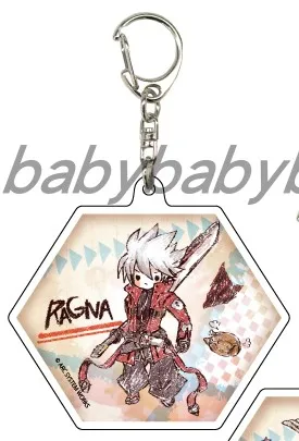 Game Rachel Alucard Ragna The BloodEdge KISARAGI Hazama Keychain Doll Anime Acrylic Keyring Pendant for Gift