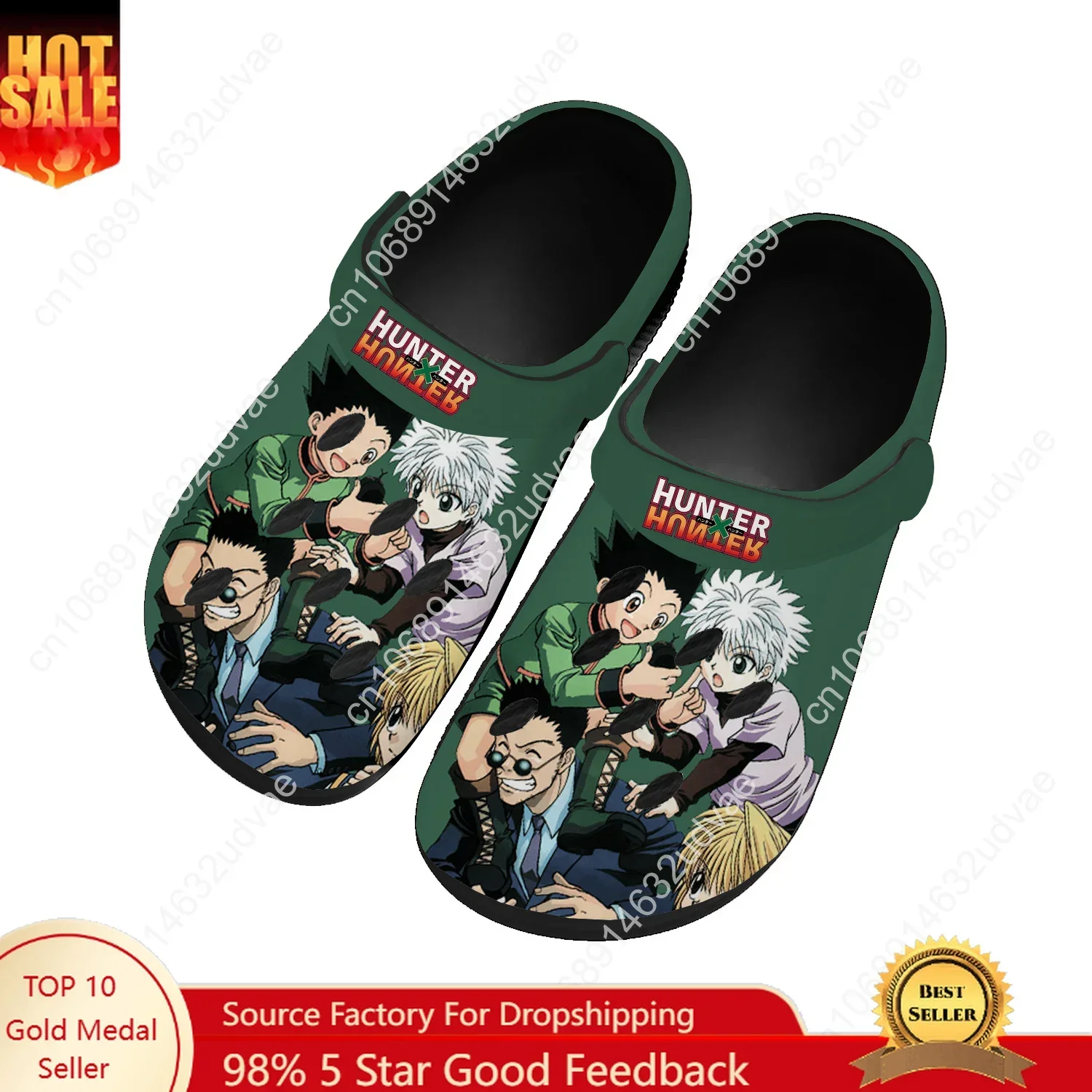 

H-Hunter X H-Hunter Water Shoes Mens Womens Comfortable Home Garden Clogs Customizd Sandals Beach Breathable Hole Slippers