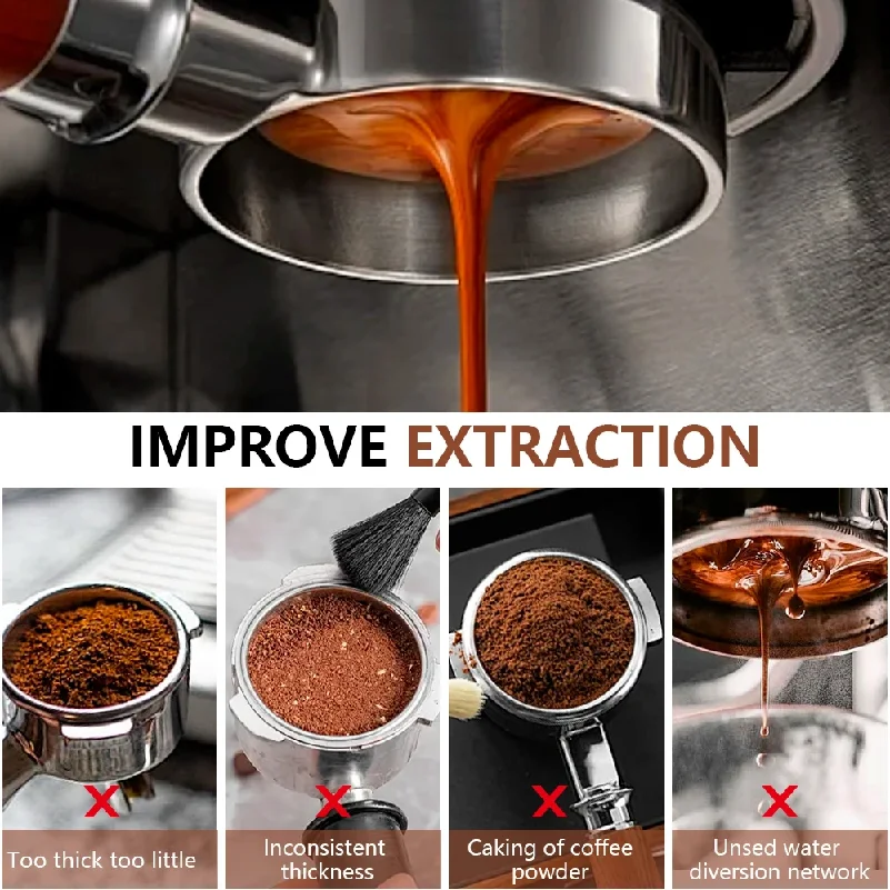 Coffee Bottomless Portafilter 51mm For Homix H11 Oster Cecotec Hibrew 1 2Cup Replacement Filter Basket Espresso Maker Accessorie view 6