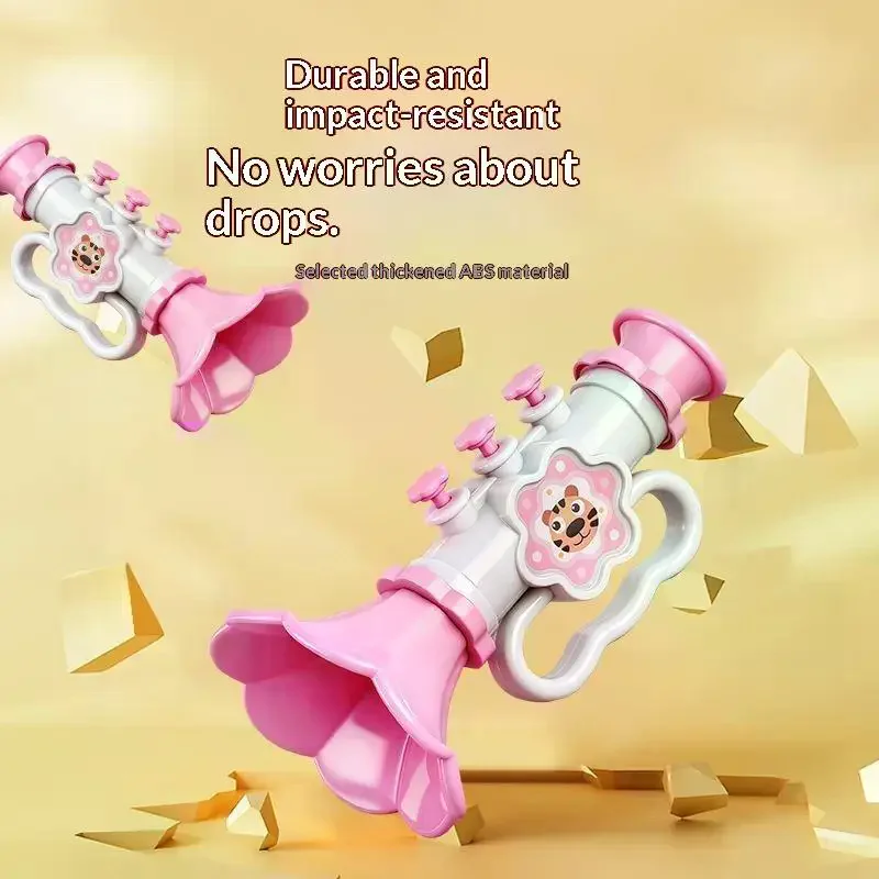 Baby Cartoon Trumpet Whistle Toy Musical Instrument Early Education Blowing Horn Toy Kids Mini Blowing Trumpet Toys Cute Gift