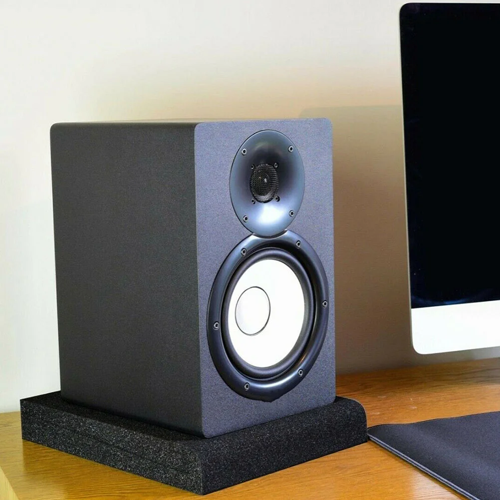 

1Pcs Speaker Vibration Absorption Pad Small High-Density Sponge Shock-Absorption Cushion Black Non-Slip Durable Speaker