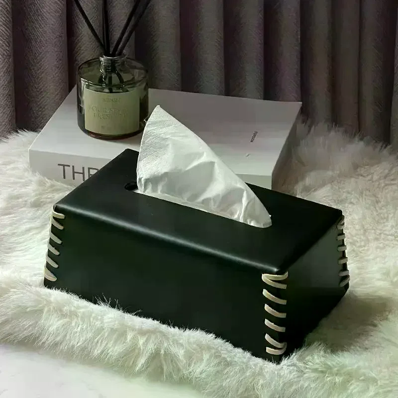Luxury Leather Tissue Box Stylish Organizer For Tea Table And Dining Table Functional And Elegant Home Decor
