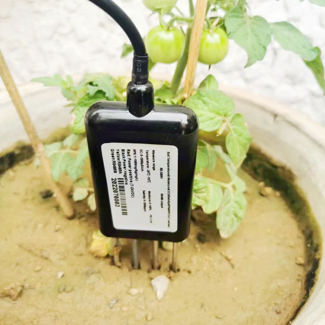7-In-1 Smart Soil Hygrometer Sensor for Android, Real-time Monitoring of PH, EC, NPK, Temperature With APP