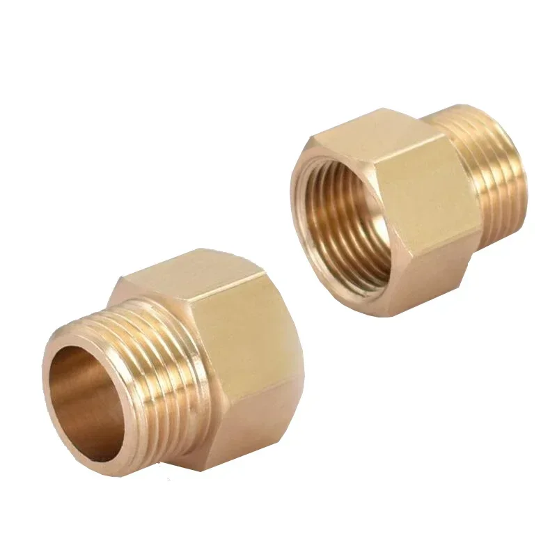 Conector adaptador de tubería de latón, rosca hembra a macho BSP, M4, M5, M8, M10, M12, 1/8 \