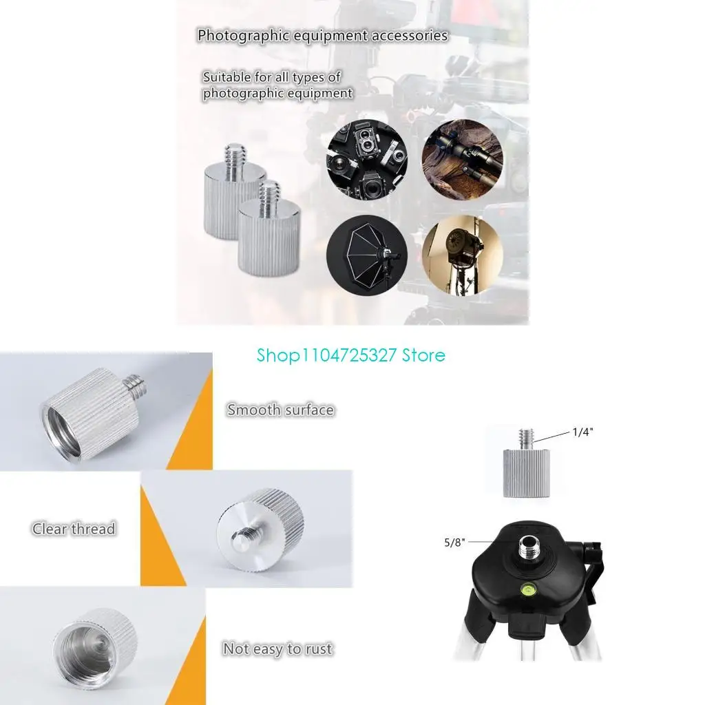 

D8KF 5/8 to 1/4 Adapter Anti-rust 5/8-Inch Female to 1/4-Inch Male Mic Screw Adapter