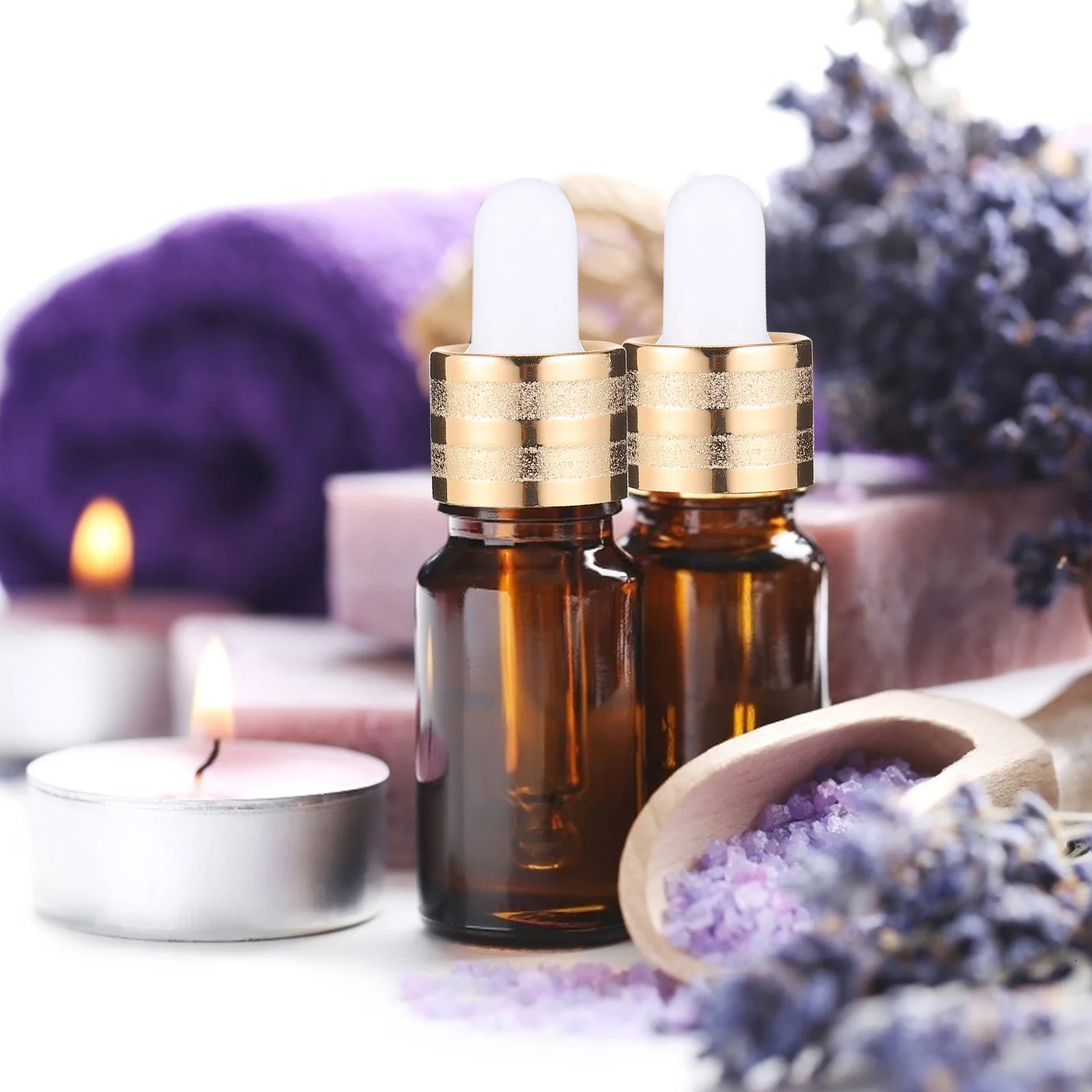 

10Pcs Essential Oil Glass Dropper Bottles Leakproof Airtight Portable Liquid Bottles for Aromatherapy DIY Perfume