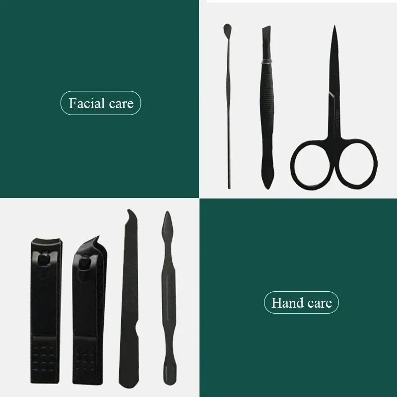 7Pcs Professional Nail Clippers Kit Nail Scissors Set Manicure Pedicure Tools for Men Women Portable Nail Cutter Beauty Tools