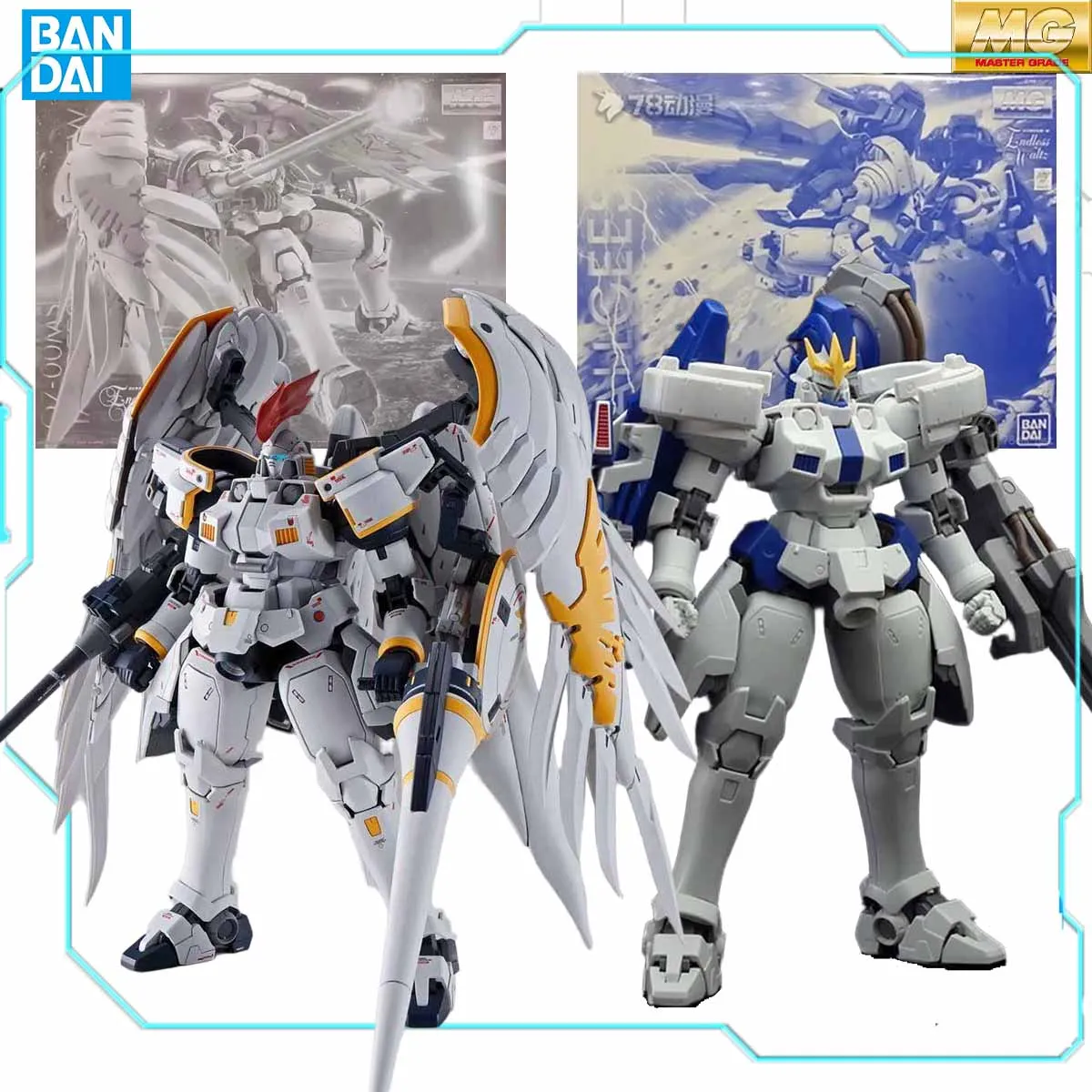 Bandai Model Kit MG 1/100 OZ-00MS2B TALLGEESE And Tallgeese Fluegel EW Gundam Anime Action Figures Assembly Model Toy