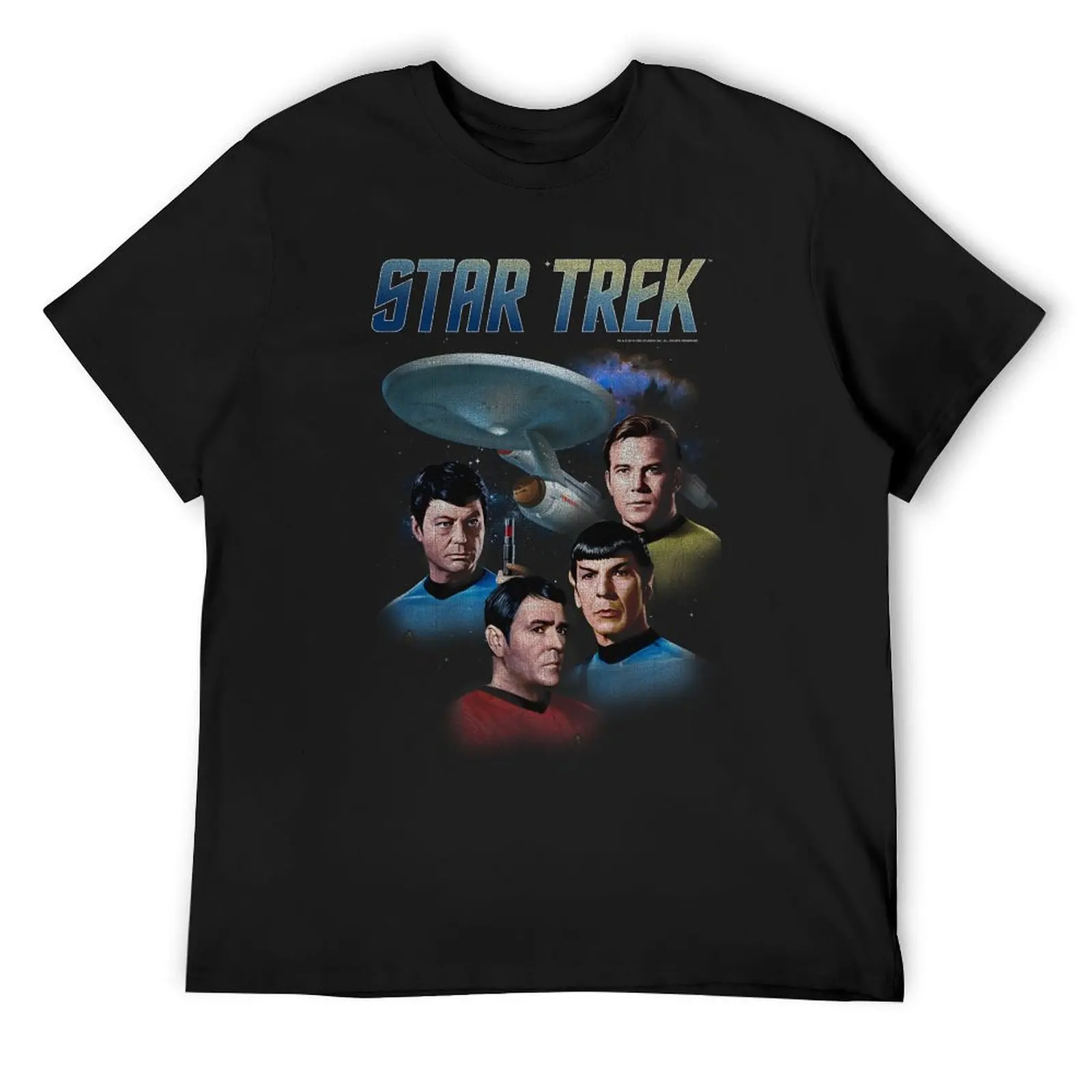 Star Trek The Original Series Vintage Enterprise Poster Unisex T‑Shirt Sci‑Fi Graphic Casual Short Sleeve Top Men Women Fan Gift
