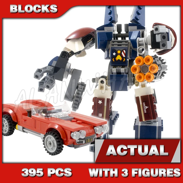 

395 шт., Super Fighter Revenger Iron Mech Detroit Steel Strikes, летающие роботы 10674, наборы строительных блоков, совместимые с моделью