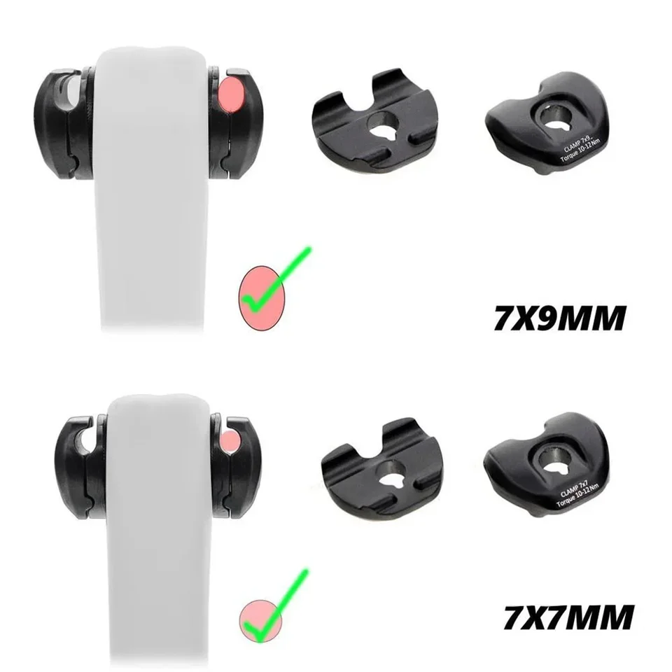Collier De Serrage Tige De Selle Vélo – Compatible Rails Carbone Ovales 7x9 Mm Et Ronds 7x7 Mm, Acier Robuste Noir – Fixation Solide Et Légère