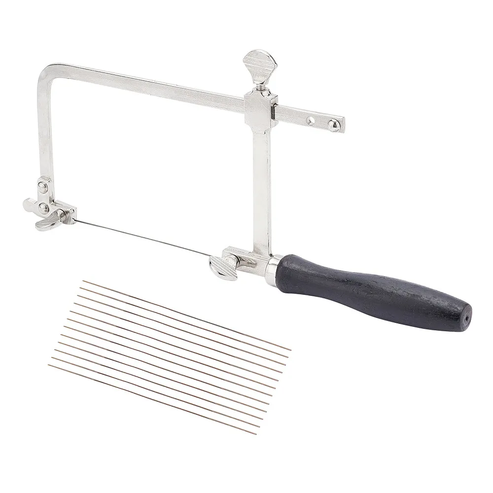 Portable Adjustable U-Shape Saw Bow Mini Multifunctional Hacksaw for Jewelry/Wood/Metal Craft DIY Goldsmith Woodworking Tools